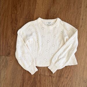 Madewell Cream white Textured Women's Sweater
